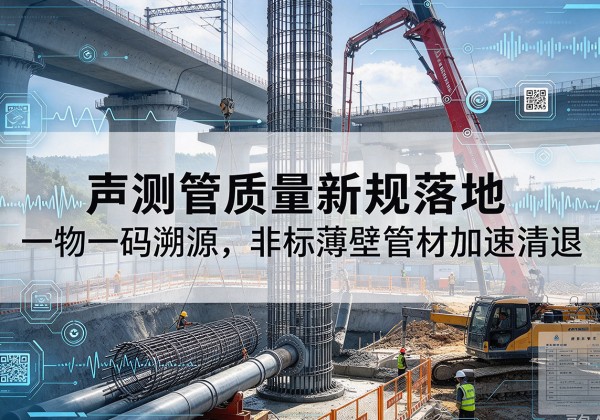 鸡西声测管质量新规落地，一物一码溯源，非标薄壁管材加速清退